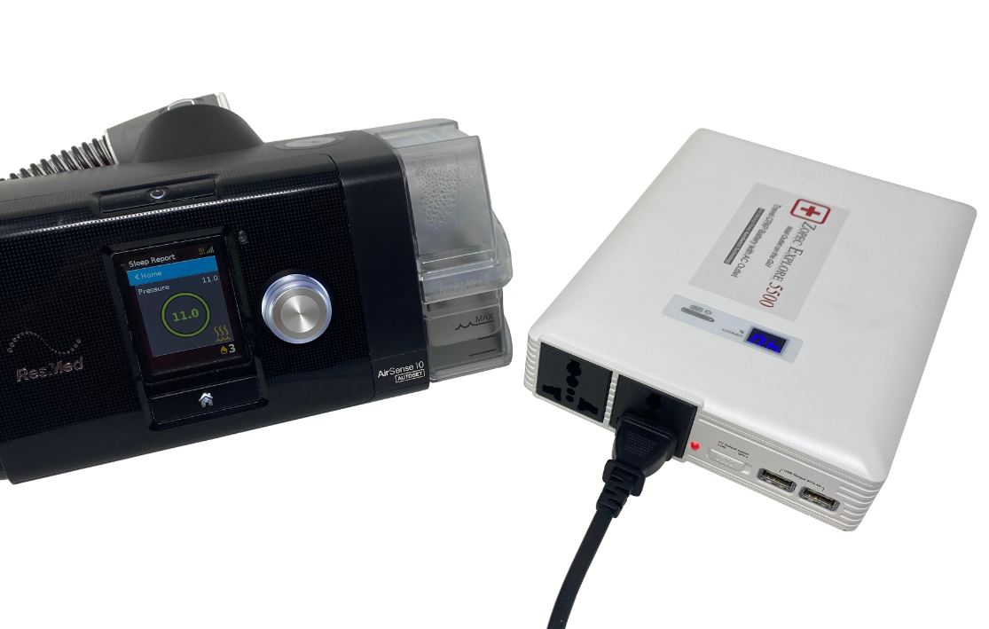 Zopec EXPLORE 5500 Universal CPAP UPS Backup Battery (Humidifier Only. NOT FOR HEATED TUBE.)