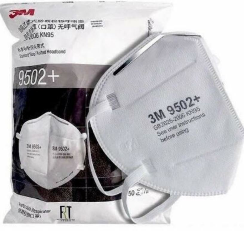 3M 9502+ KN95 Particulate Respirators (Headband, No Valve) CDC NIOSH