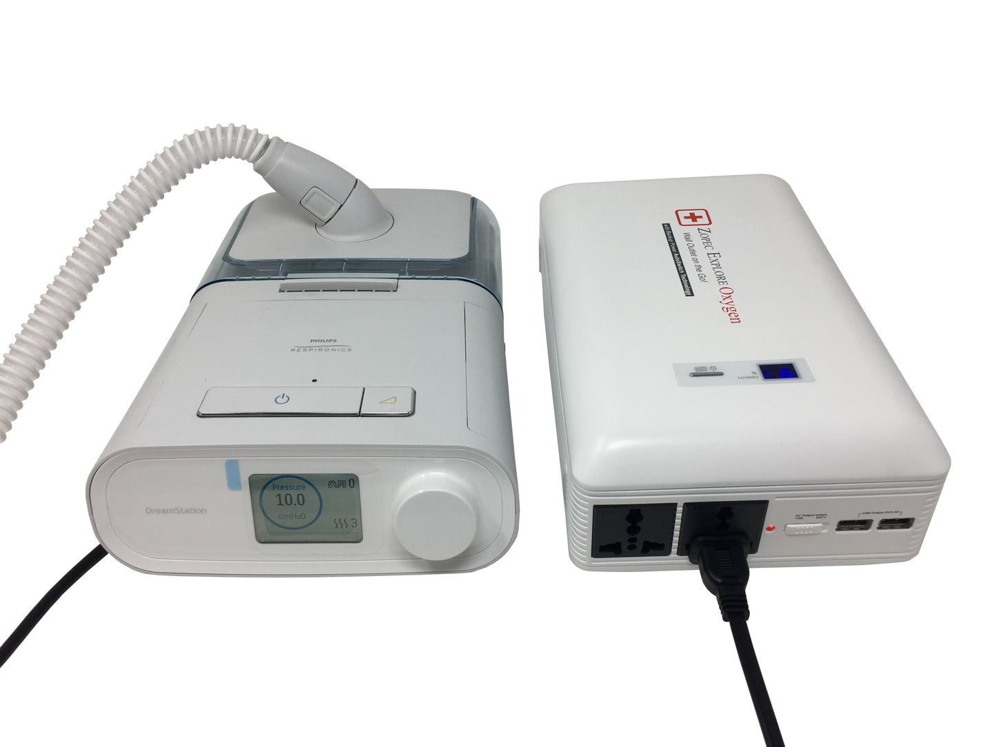 Zopec EXPLORE Oxygen Universal CPAP/BPAP UPS Backup Battery (for Using Both Humidifier and Heated Tube)