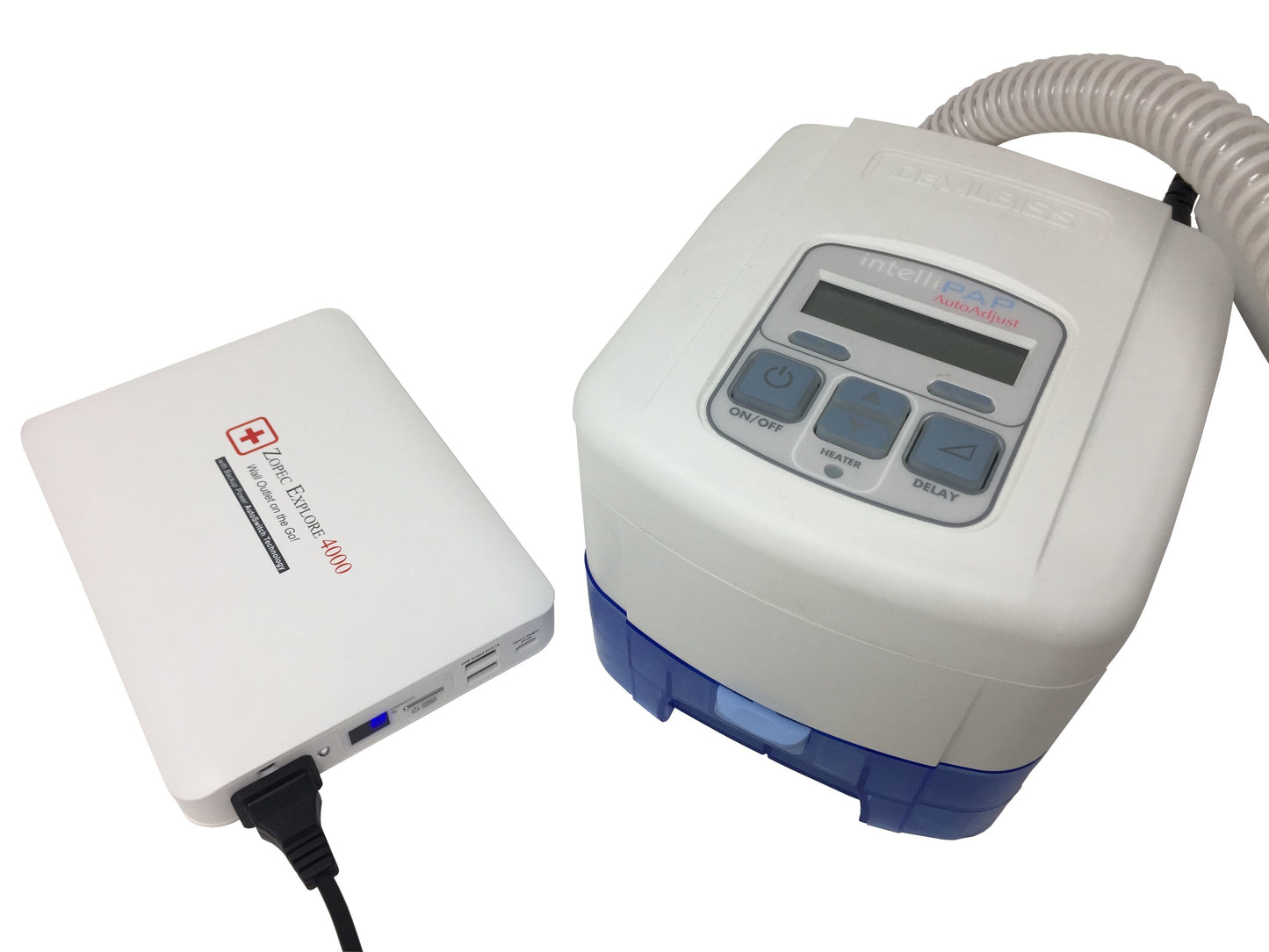 Zopec EXPLORE 4000 Universal Travel CPAP Battery (up to 2 nights) - Only 2.0 lb. and 1" Thin!