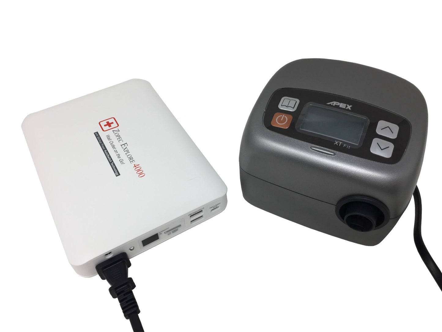 Zopec EXPLORE 4000 Universal Travel CPAP Battery (up to 2 nights) - Only 2.0 lb. and 1" Thin!