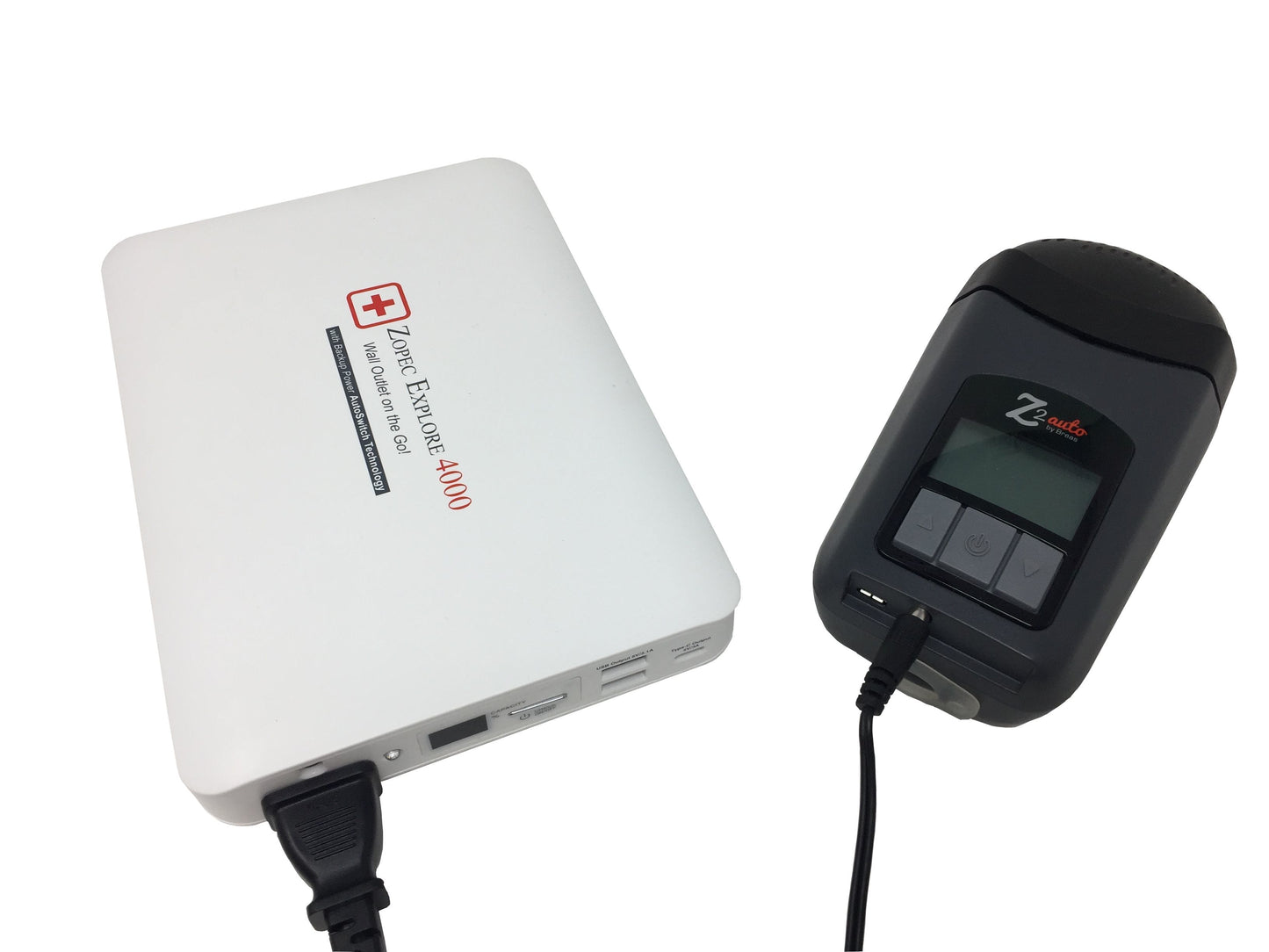 Zopec EXPLORE 4000 Universal Travel CPAP Battery (up to 2 nights) - Only 2.0 lb. and 1" Thin!