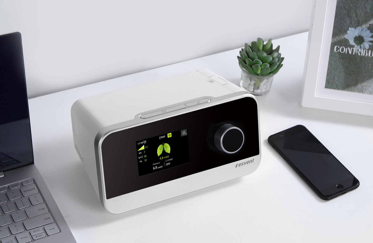 iBreeze Auto CPAP Machine with Heated Humidifier by Resvent Medical