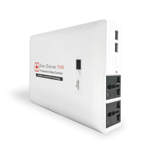 Zopec EXPLORE 5500 Universal CPAP UPS Backup Battery (Humidifier Only. NOT FOR HEATED TUBE.)