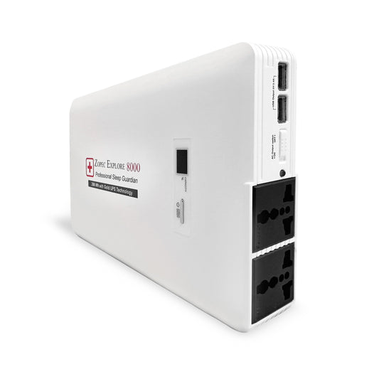Zopec EXPLORE 8000 Universal CPAP/BPAP UPS Backup Battery (Humidifier Only. NOT FOR HEATED TUBE.)