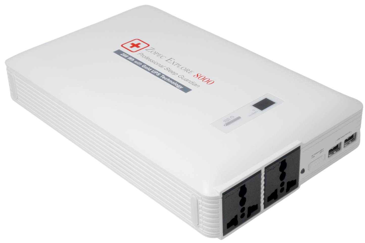 Zopec EXPLORE 8000 Universal CPAP/BPAP UPS Backup Battery (Humidifier Only. NOT FOR HEATED TUBE.)