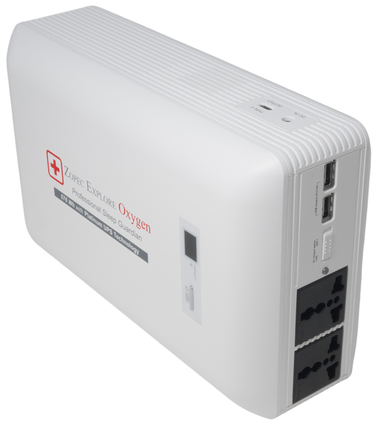 Zopec EXPLORE Oxygen Universal CPAP/BPAP UPS Backup Battery (for Using Both Humidifier and Heated Tube)