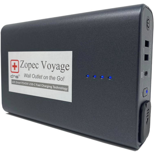 Zopec VOYAGE PD45W USB-C Power Bank & CPAP Battery Backup