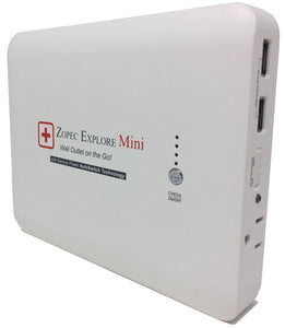 Zopec EXPLORE Mini Universal Travel CPAP Battery. (up to 1.5 nights) - Only 1.5 lb and 1" Thin!