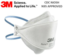 3M Aura 9205+ N95 Particulate Respirators (Headband, No Valve) - CDC NIOSH Approved