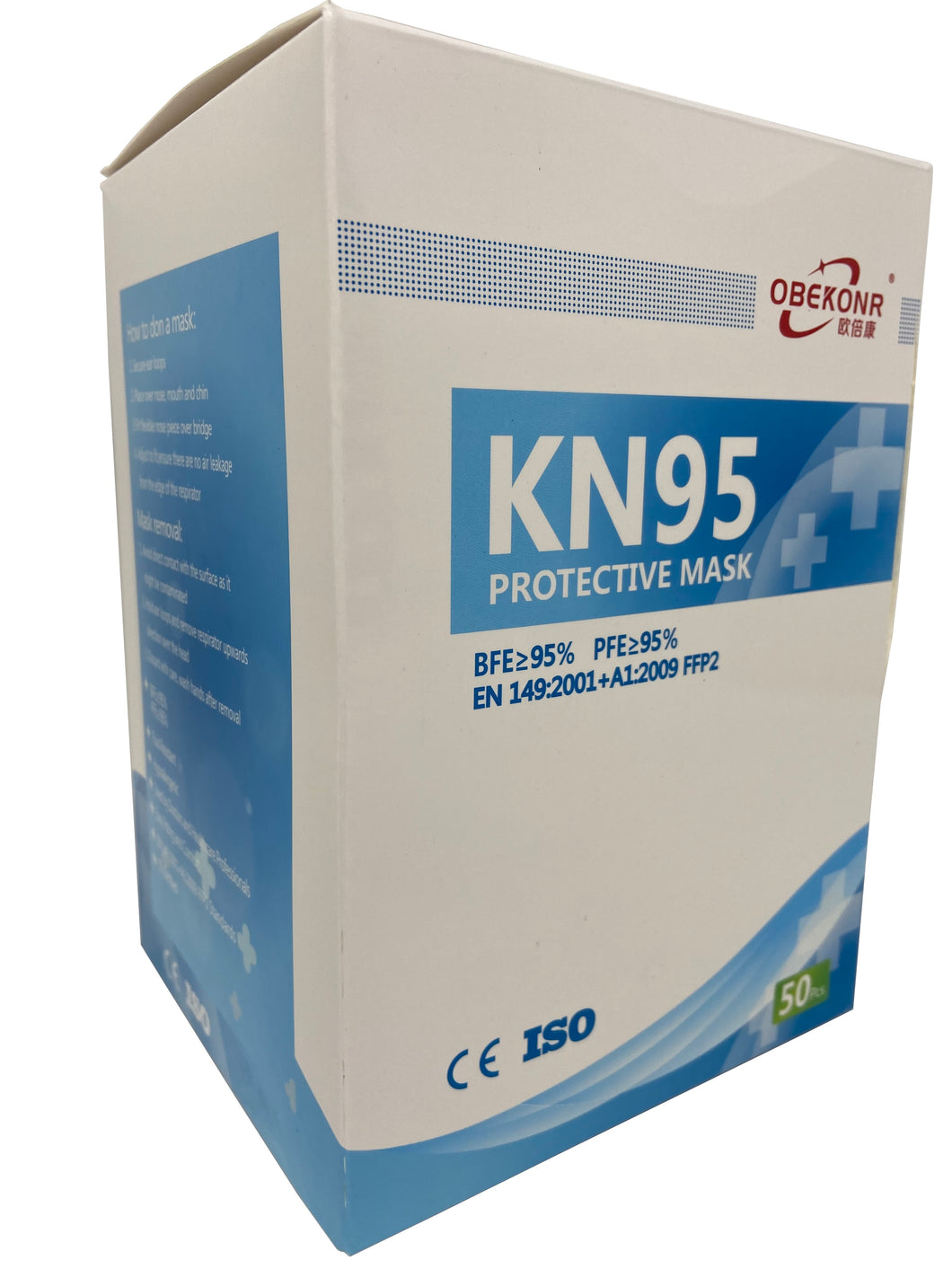 Obekonr KN95 Particulate Respirators (5 Layers) - Equivalent as US NIOSH N95 Performance