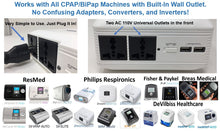 Zopec EXPLORE Oxygen Universal CPAP/BPAP UPS Backup Battery (for Using Both Humidifier and Heated Tube)