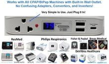 Zopec EXPLORE 4000 Universal Travel CPAP Battery (up to 2 nights) - Only 2.0 lb. and 1" Thin!