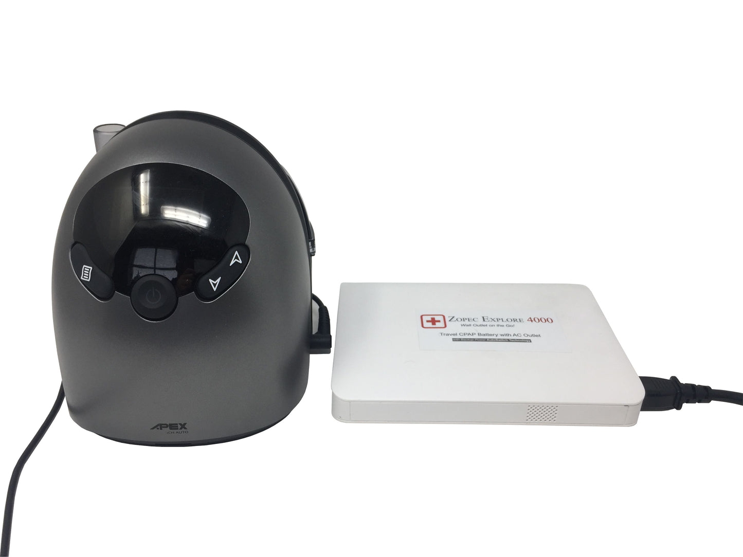 Zopec EXPLORE 4000 Universal Travel CPAP Battery (up to 2 nights) - Only 2.0 lb. and 1" Thin!