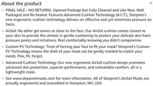 Sales Demo: Mojo AirGel Full Face Mask (Customizable Frame!) by Sleepnet