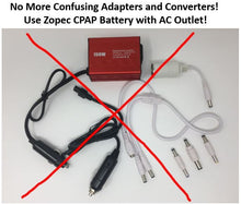 Zopec EXPLORE Mini Universal Travel CPAP Battery. (up to 1.5 nights) - Only 1.5 lb and 1" Thin!