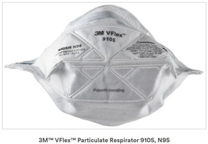 3M 9105 VFlex N95 Particulate Respirators (Headband, No Valve) - CDC NIOSH Approved