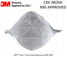 3M 9105 VFlex N95 Particulate Respirators (Headband, No Valve) - CDC NIOSH Approved