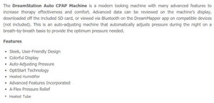 Bundle Deal: DreamStation Auto CPAP Machine (DSX500T11C) with Ascend Full Face Mask System (50825) by Philips Respironics and Sleepnet