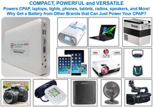 Zopec EXPLORE 4000 Universal Travel CPAP Battery (up to 2 nights) - Only 2.0 lb. and 1" Thin!