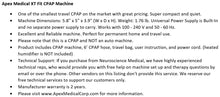 Bundle Deal: XT FIT CPAP Machine (SF01101) and Ascend Nasal Mask System (50174) by Apex Medical and Sleepnet