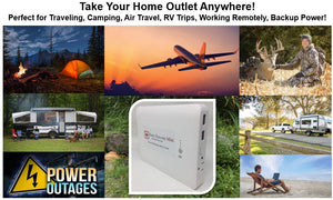 Zopec EXPLORE Mini Universal Travel CPAP Battery. (up to 1.5 nights) - Only 1.5 lb and 1" Thin!