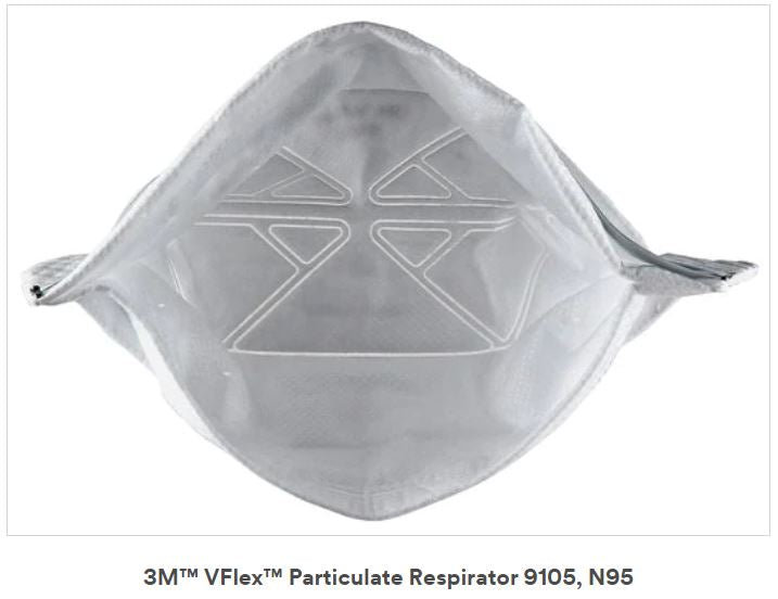 3M 9105 VFlex N95 Particulate Respirators (Headband, No Valve) - CDC NIOSH Approved