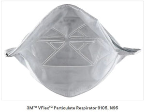 3M 9105 VFlex N95 Particulate Respirators (Headband, No Valve) - CDC NIOSH Approved