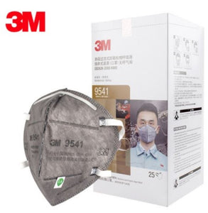 3M 9541 KN95 Particulate Respirators (Earloop, Activated Carbon, No Valve) - FDA Approved for Covid-19 Protection