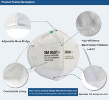 3M 9501+ KN95 Particulate Respirators (Earloop, No Valve) - FDA Approved for Covid-19 Protection