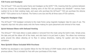 AirTouch F20 Full Face Mask with Headgear by ResMed