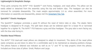 AirFit P10 Nasal Pillow Mask by ResMed