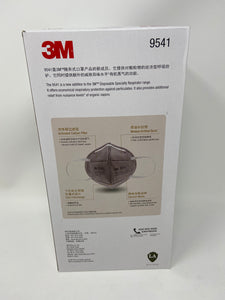 3M 9541 KN95 Particulate Respirators (Earloop, Activated Carbon, No Valve) - FDA Approved for Covid-19 Protection