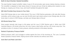 Luna II CPAP Machine (LG2000) with Heated Humidifier by 3B Medical