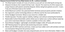 Bundle Deal: DreamStation Auto CPAP Machine (DSX500H11) with Ascend Full Face Mask System (50825) by Philips Respironics and Sleepnet