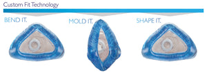 iQ AirGel Nasal Mask - 3 Point Fit Headgear (Customizable Shape!) by Sleepnet