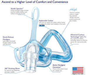 Ascend AirGel Nasal Mask by Sleepnet